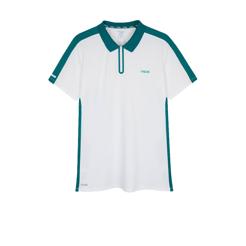 Polo Hombre Nox Pro Blanco/Verde Ivy 2026