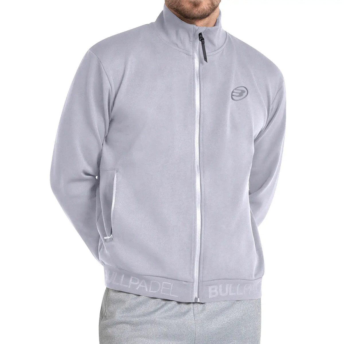 Sudadera Bullpadel Eneo Gris Claro