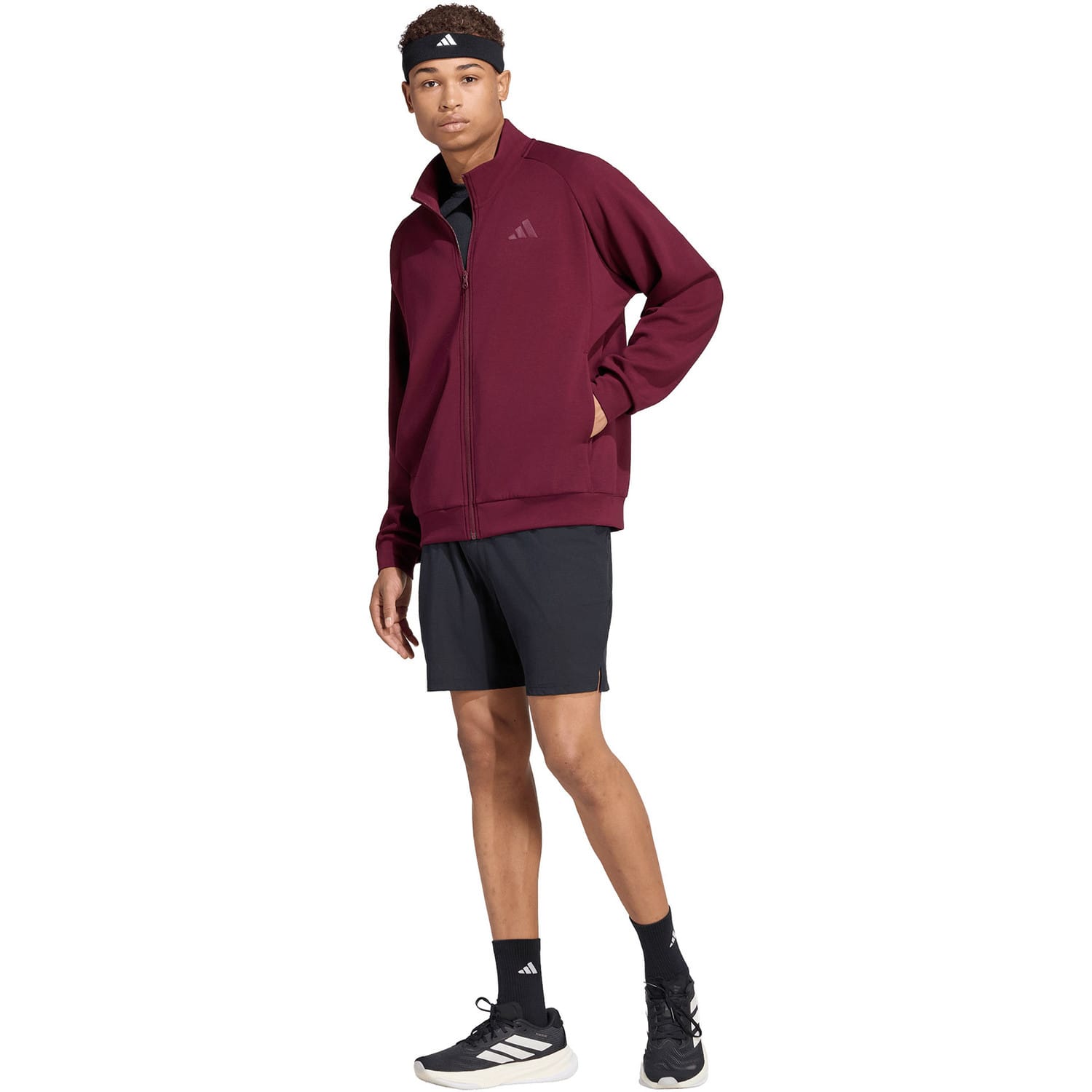 Chaqueta Adidas Cover Up Granate 2026