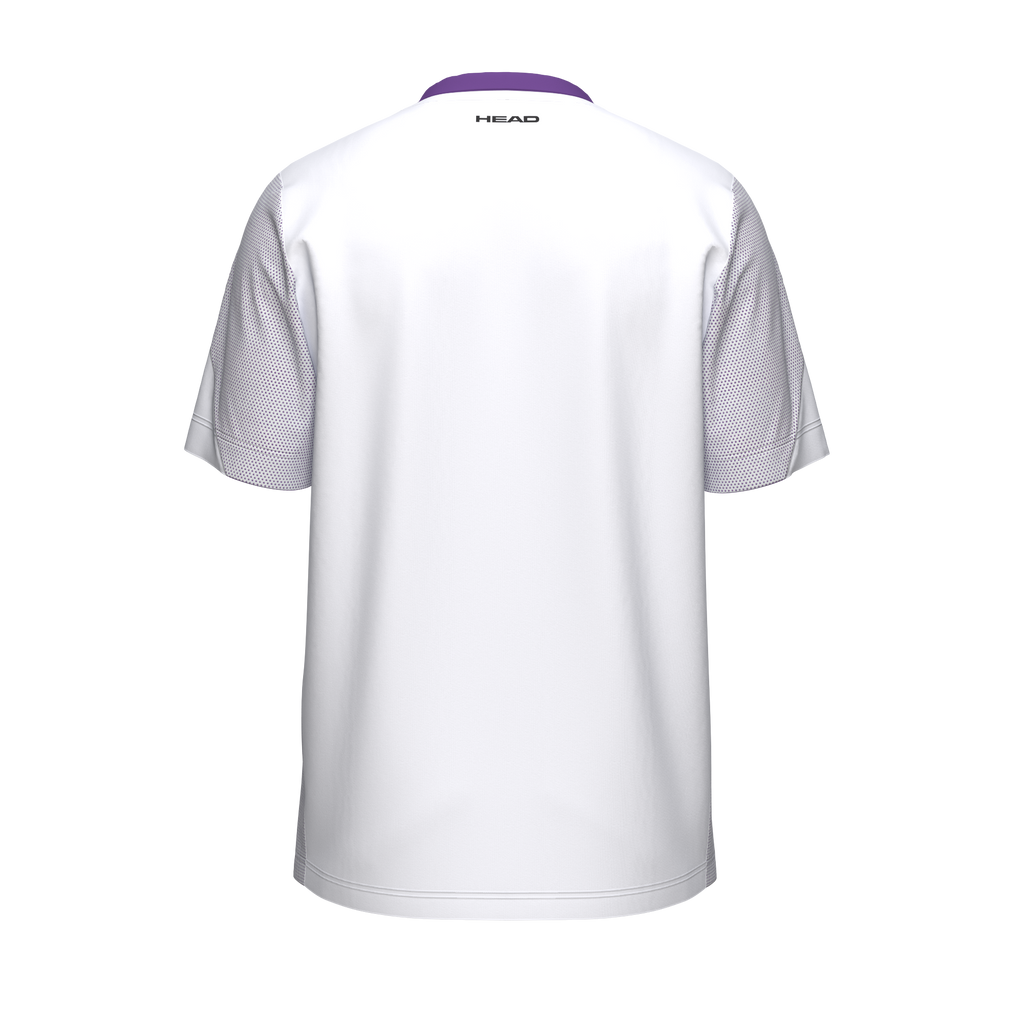 Camiseta Head Slice Blanco/Morado 2026