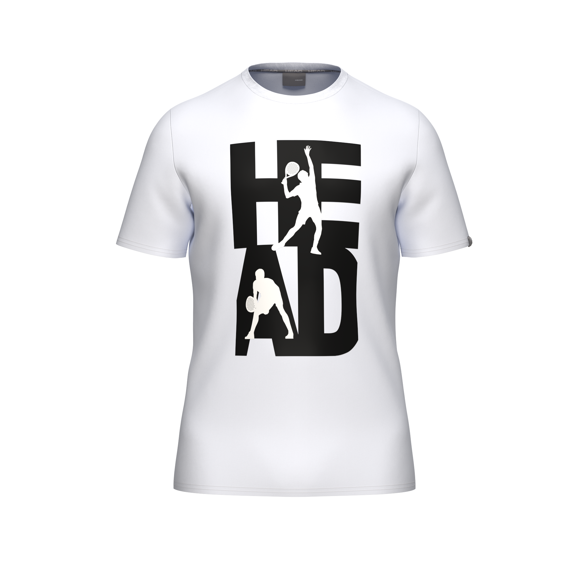 Camiseta Head Vision Blanco/Negro 2026