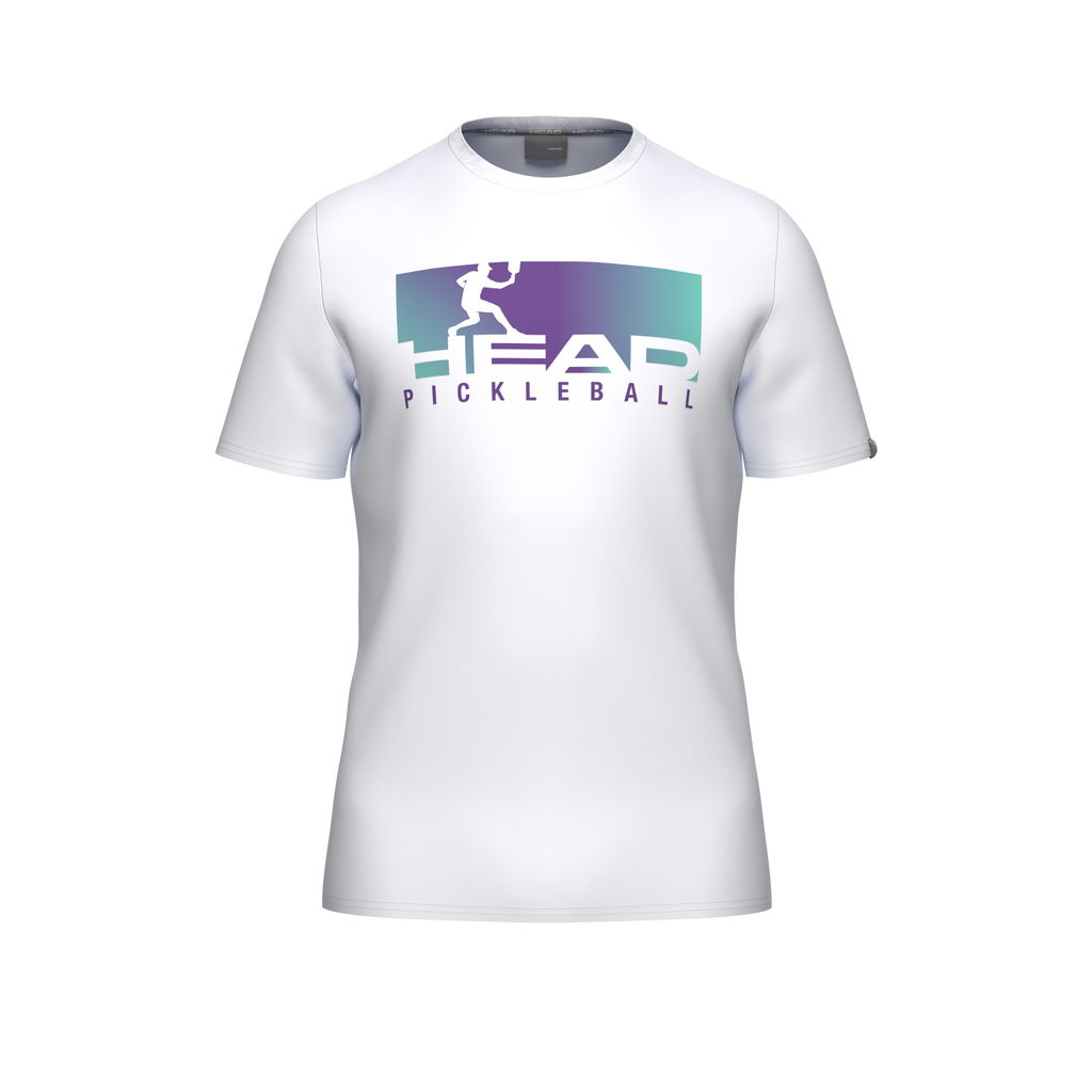Camiseta Head Vision Blanco/Morado 2026
