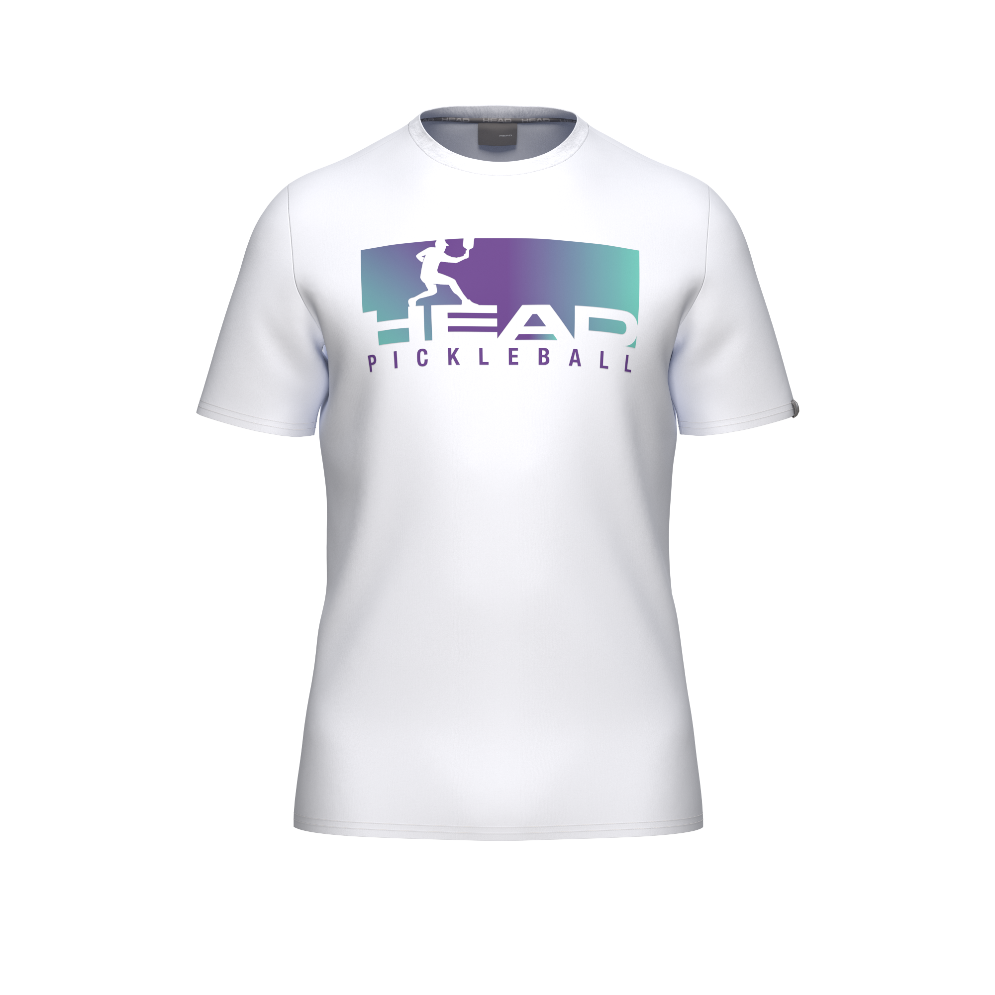 Camiseta Head Vision Blanco/Morado 2026