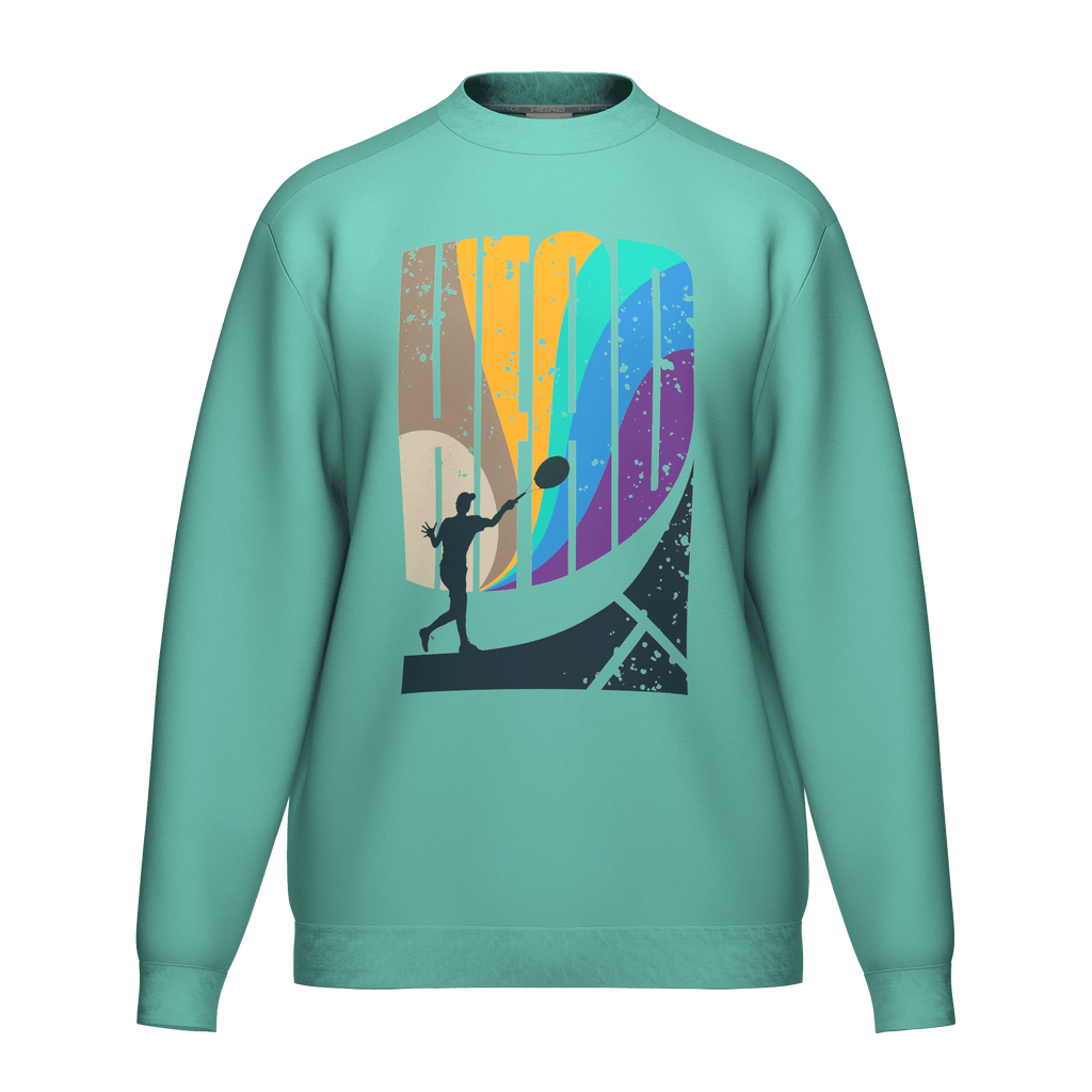 Sudadera Head Rally Crewneck Turquesa 2026