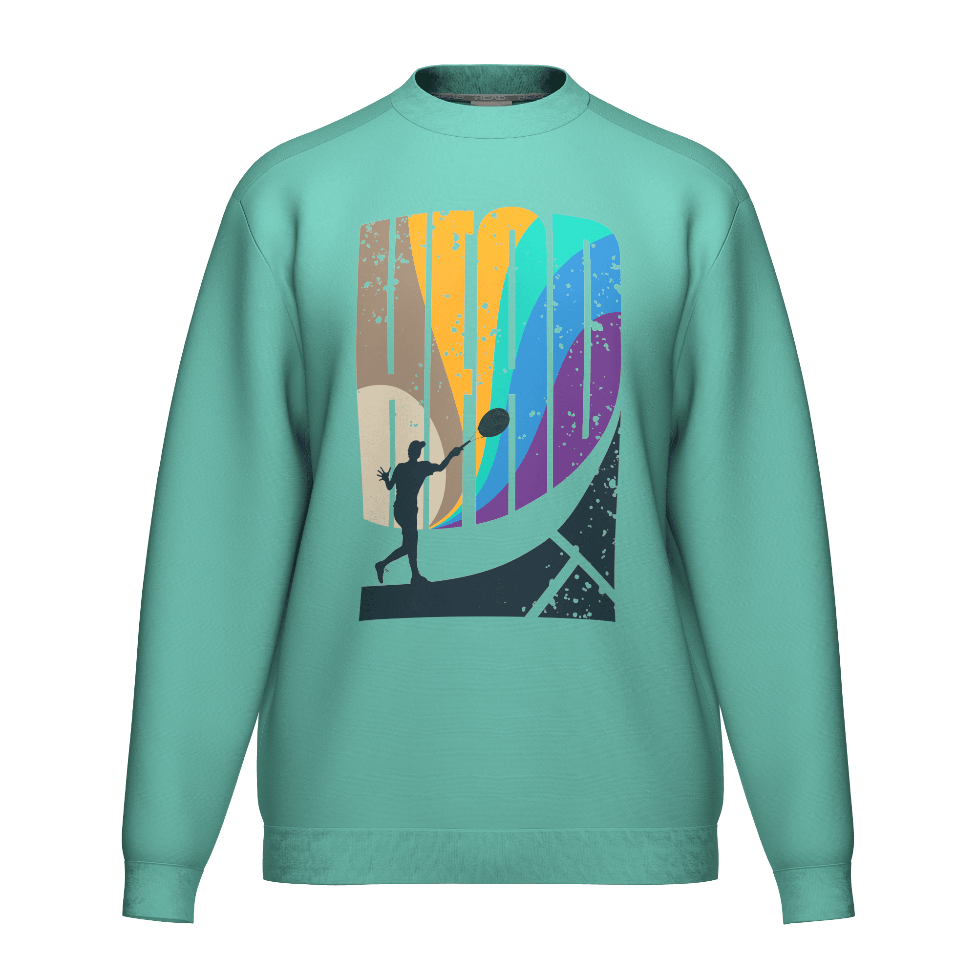 Sudadera Head Rally Crewneck Turquesa 2026