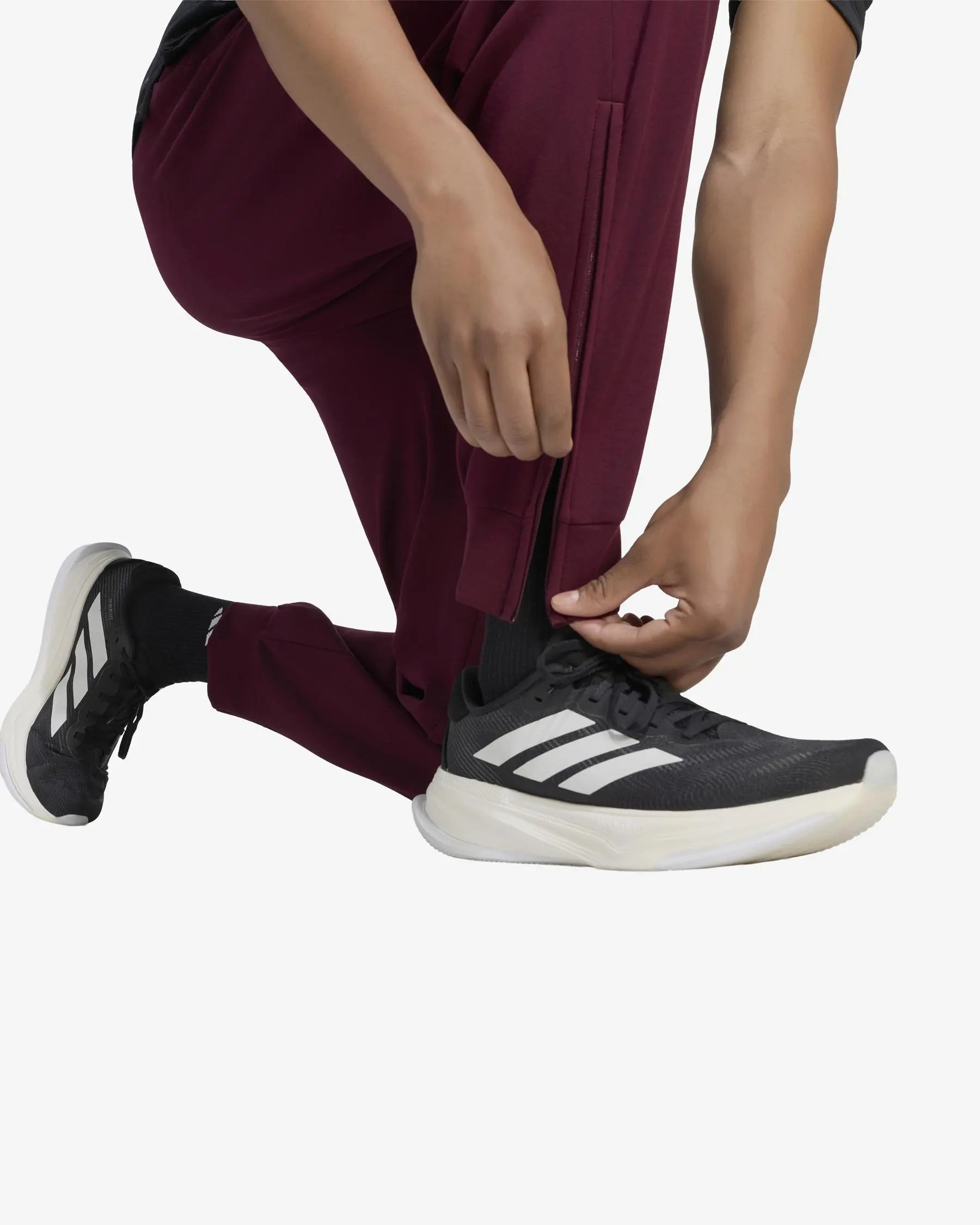Pantalon Largo Adidas Cover Up Granate 2026
