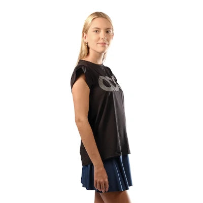 Camiseta Aca Padel Media Manga Negra