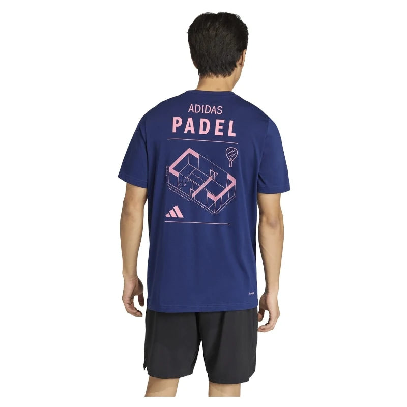 Camiseta Adidas M Padel Cat G Dark Blue