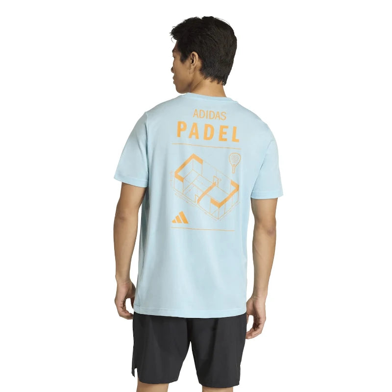Camiseta Adidas M Padel Cat G T Icey Blue