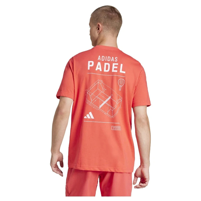 Camiseta Adidas M Padel G Semi Lucid Red