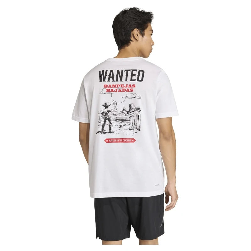 Camiseta Adidas Padel Wanted White 2026