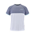 Camiseta Babolat Play Crew Neck Tee Blanco/Azul jaspeado