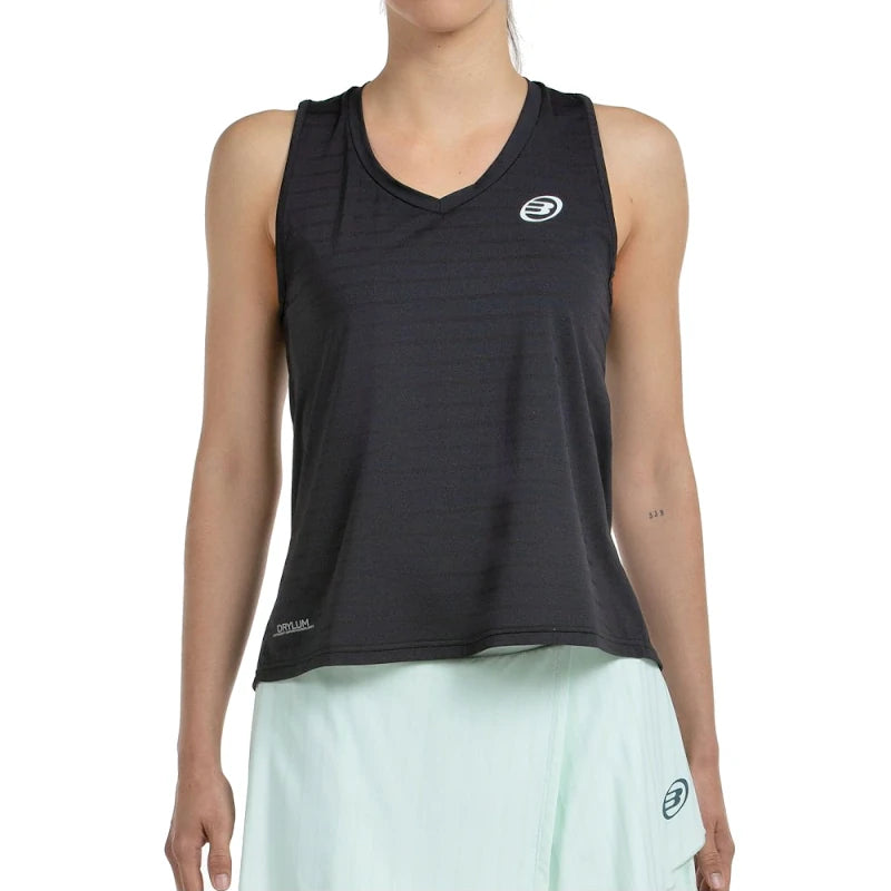 Camiseta Bullpadel Adies Negro Tejido Bicolor