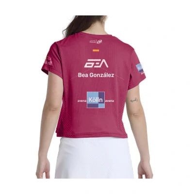 Camiseta Bullpadel Etico Bea Gonzalez Cereza