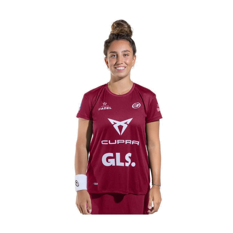 Camiseta Bullpadel Etico Bea Gonzalez Cereza
