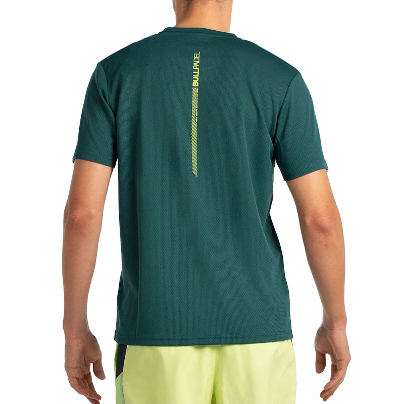 Camiseta Bullpadel Ladra Verde Oscuro 2025