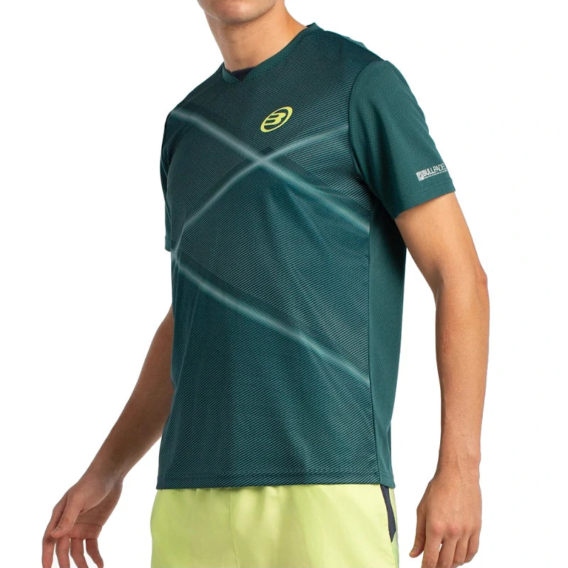 Camiseta Bullpadel Ladra Verde Oscuro 2025