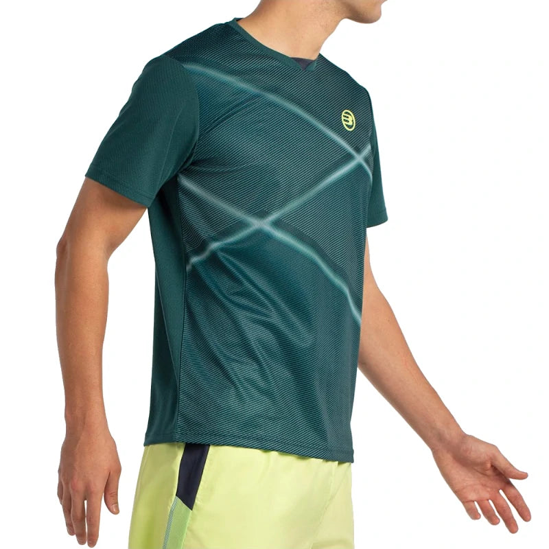 Camiseta Bullpadel Ladra Verde Oscuro 2025