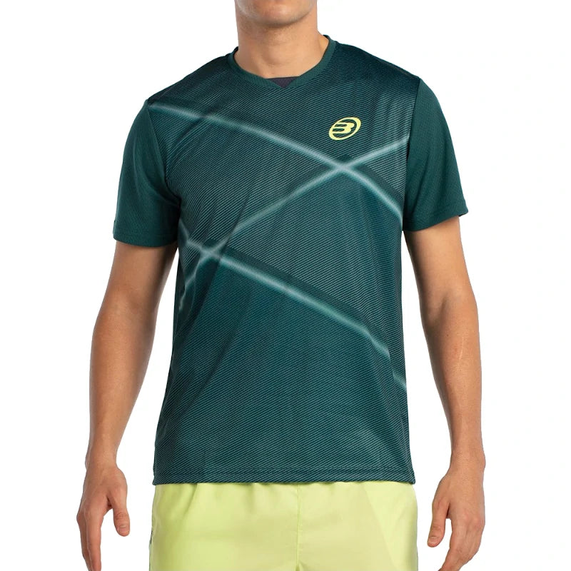 Camiseta Bullpadel Ladra Verde Oscuro 2025