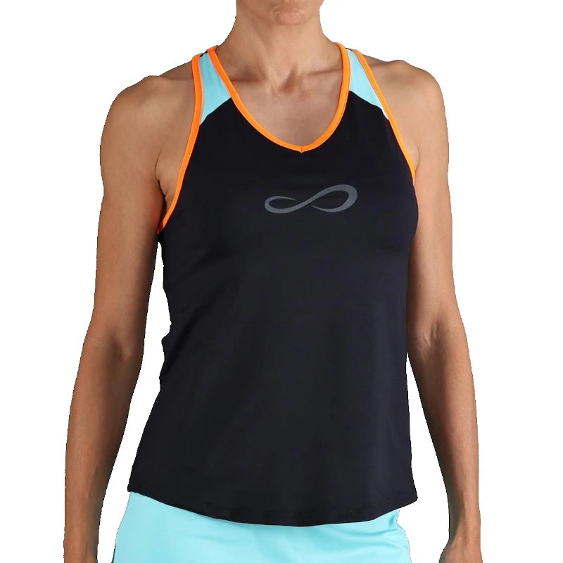 Camiseta Endless Speed V Black Aqua