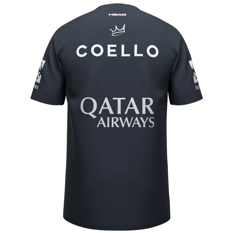 Camiseta Head Arturo Coello Sponsors Azul Marino