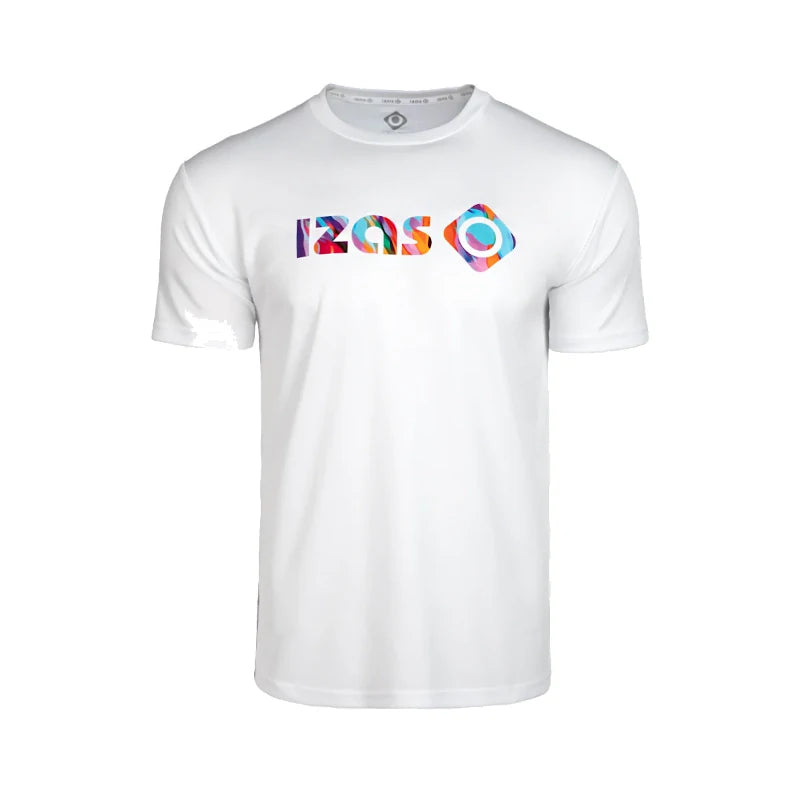 Camiseta Técnica Izas Creus M Big Logo White/Multicolor