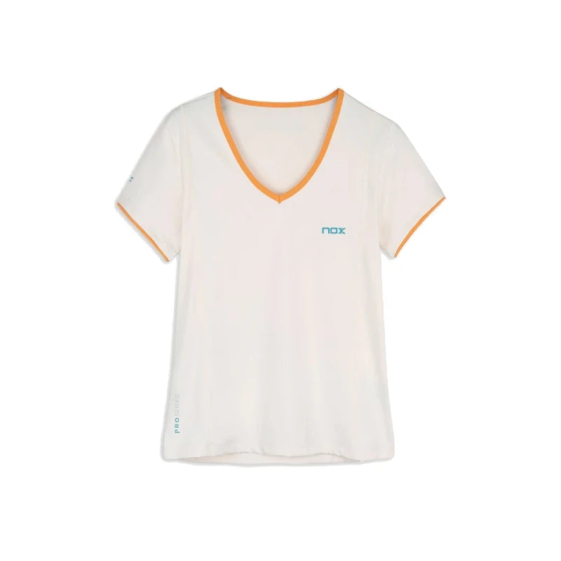 Camiseta Nox Pro Mujer Vainilla-Hielo