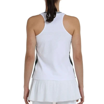 Camiseta Sin Mangas Bullpadel Lerna Blanca
