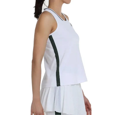Camiseta Sin Mangas Bullpadel Lerna Blanca