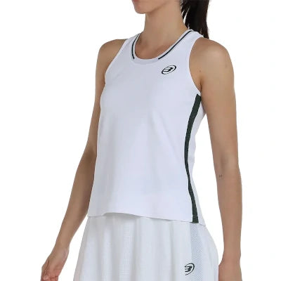 Camiseta Sin Mangas Bullpadel Lerna Blanca