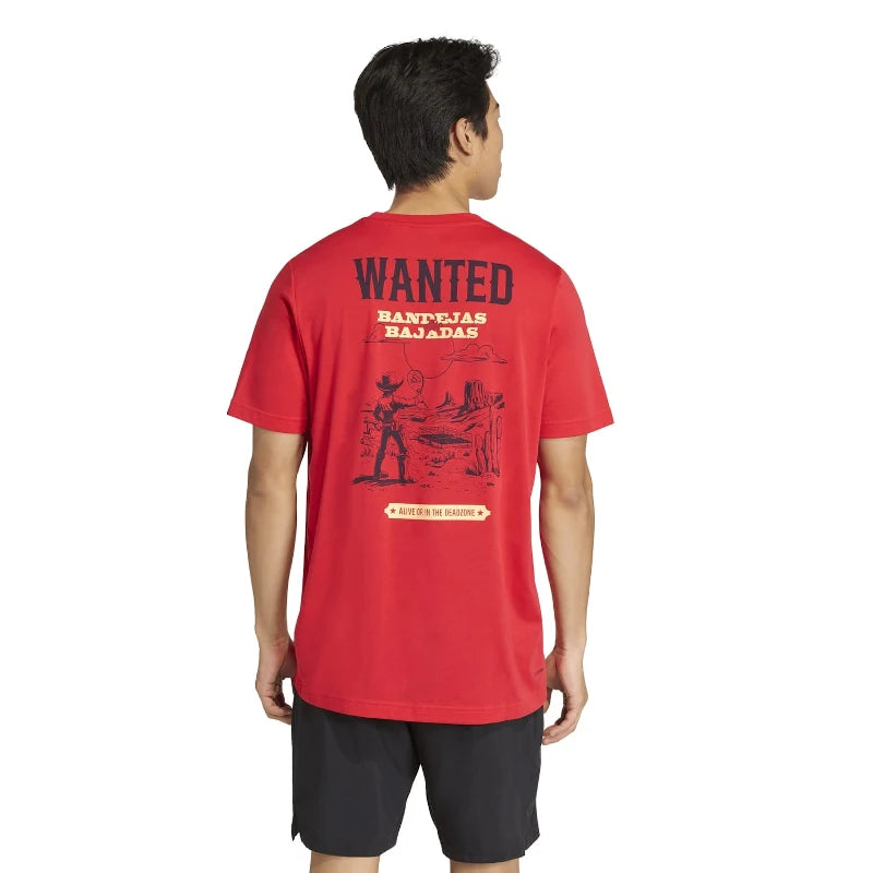 Camiseta Adidas Padel Wanted Red 2026