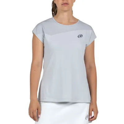 Camiseta Bullpadel Pailea Gris Claro Mujer 2026