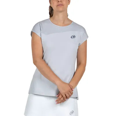 Camiseta Bullpadel Pailea Gris Claro Mujer 2026