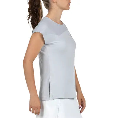 Camiseta Bullpadel Pailea Gris Claro Mujer 2026