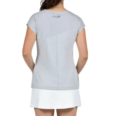 Camiseta Bullpadel Pailea Gris Claro Mujer 2026