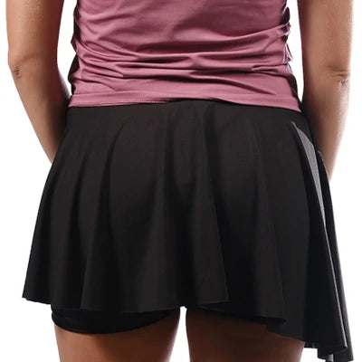 Falda En Diagonal Aca Padel Negra