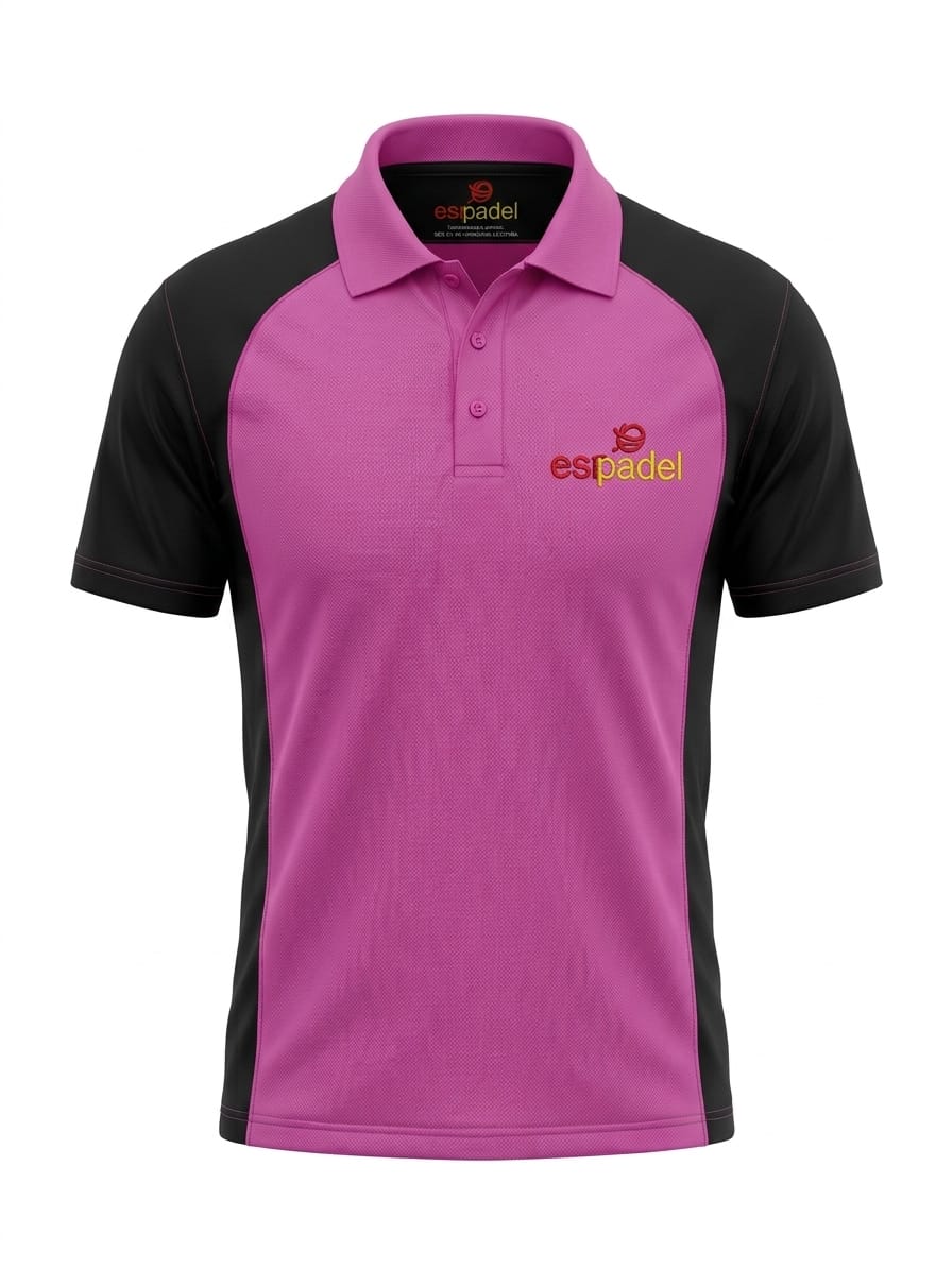 Polo EsPadel Morado/Negro