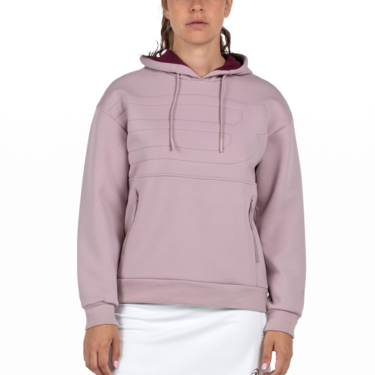 Sudadera Bullpadel Eolia Rosa Sombra 2026