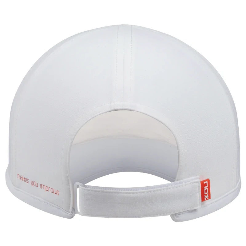 Gorra Nox Blanca Logo Rojo