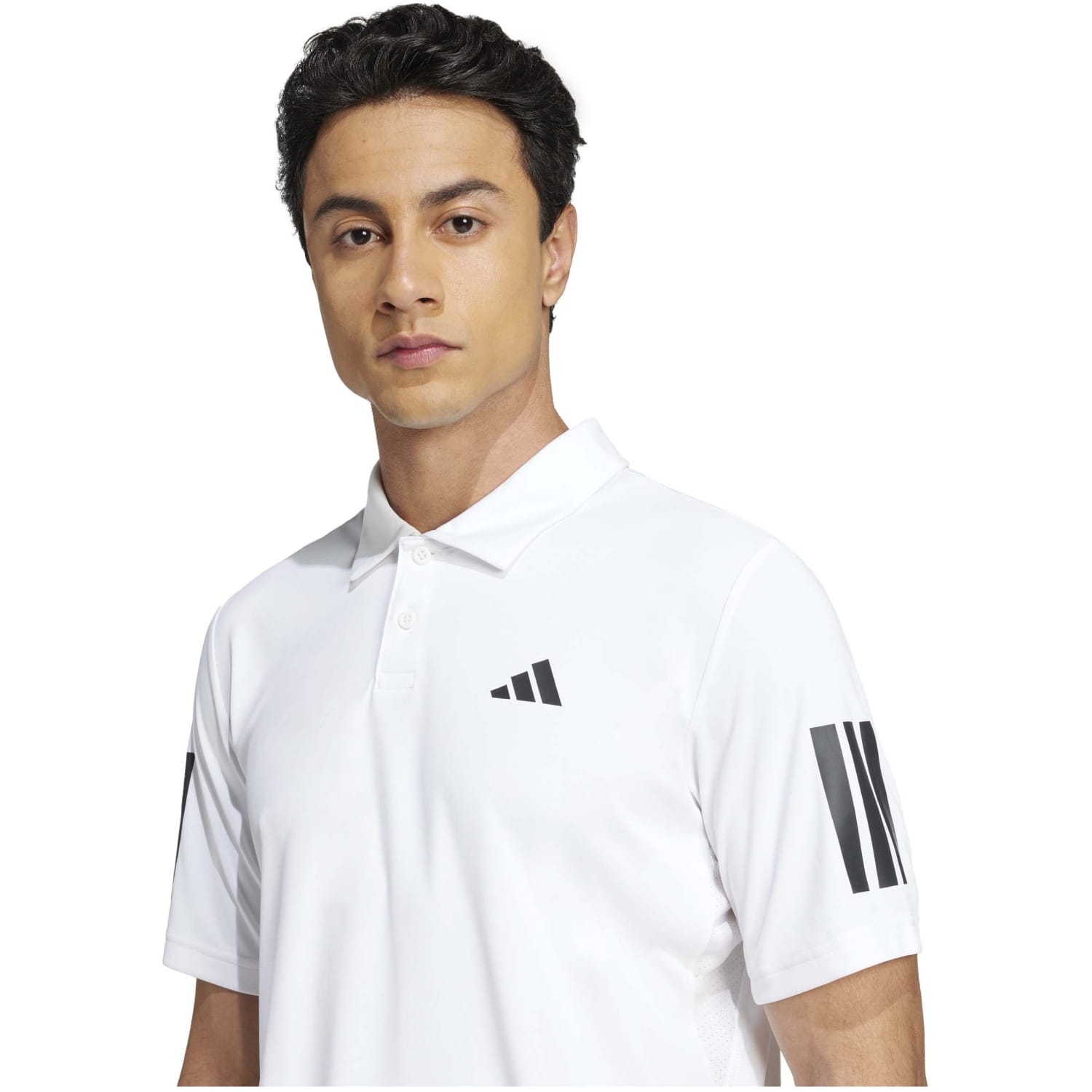 Polo Adidas Club 3STR Blanco 2026