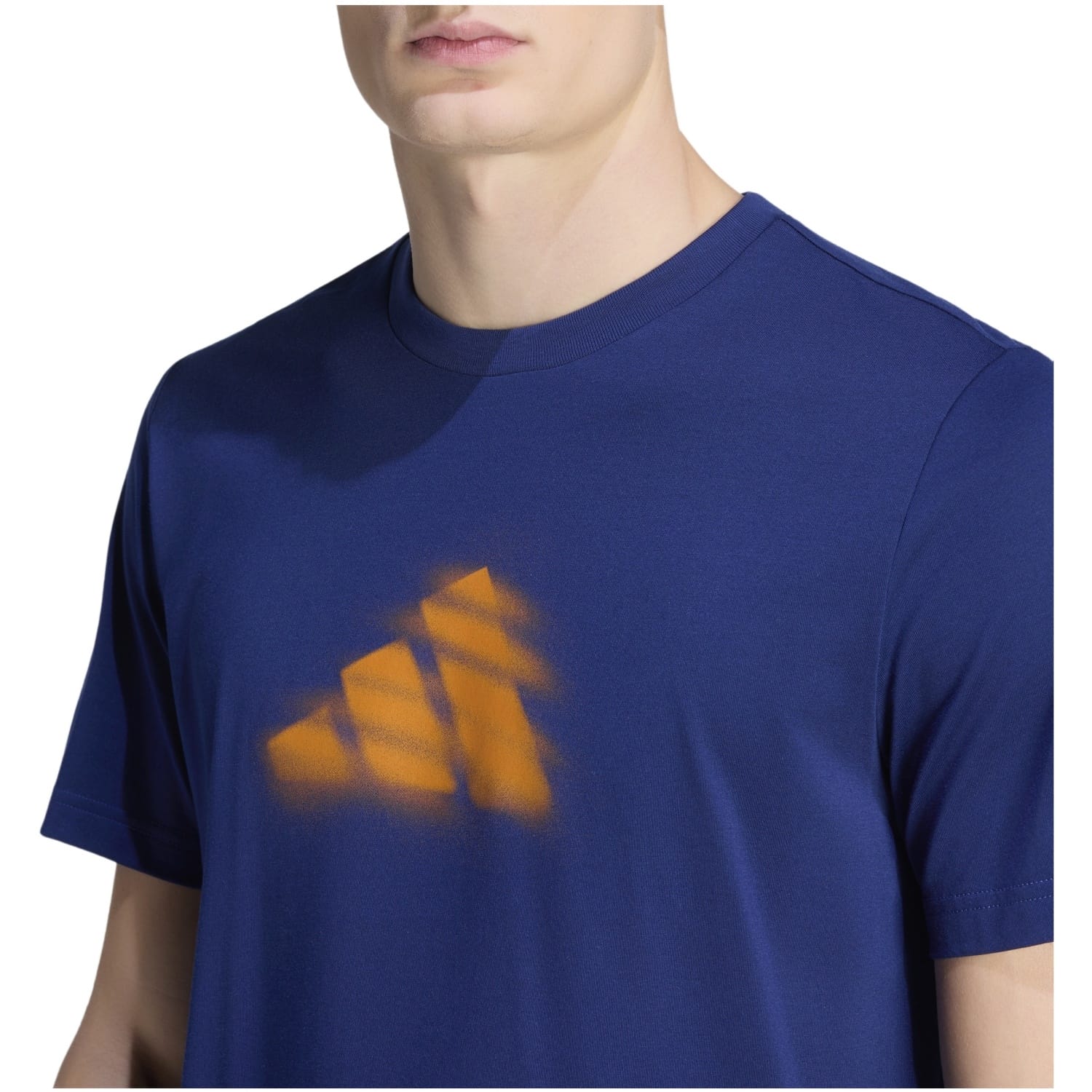 Camiseta Adidas M Clay G Azul/Naranja
