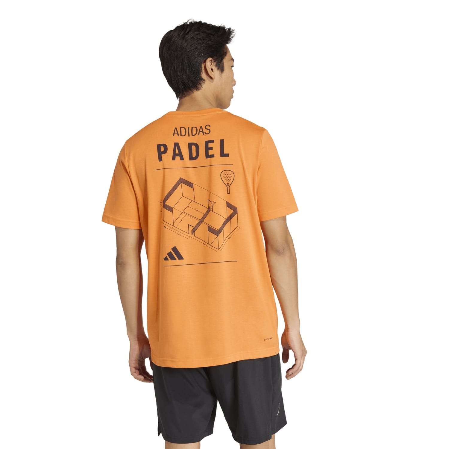 Camiseta Adidas M Padel Cat G T Naranja/Negro