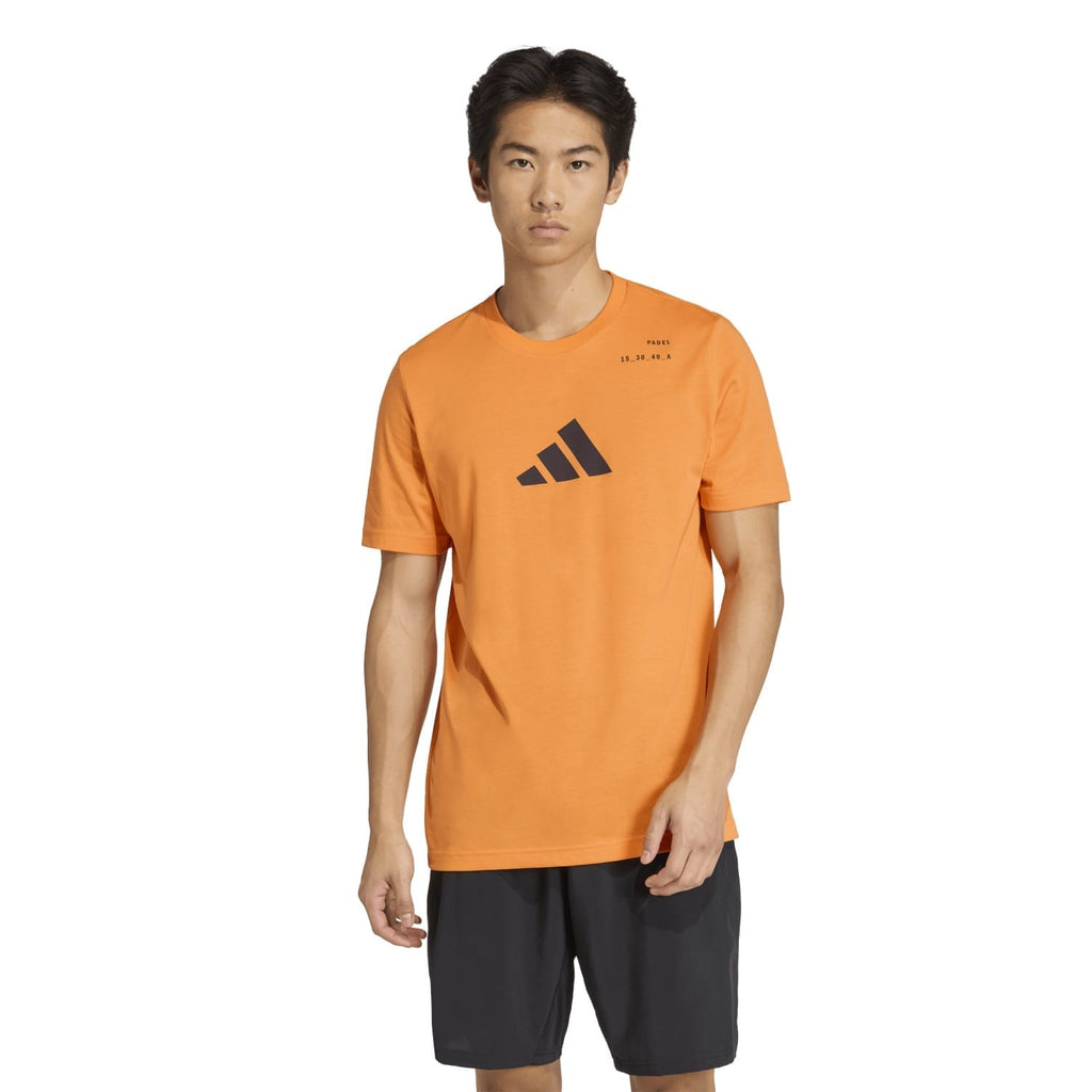 Camiseta Adidas M Padel Cat G T Naranja/Negro