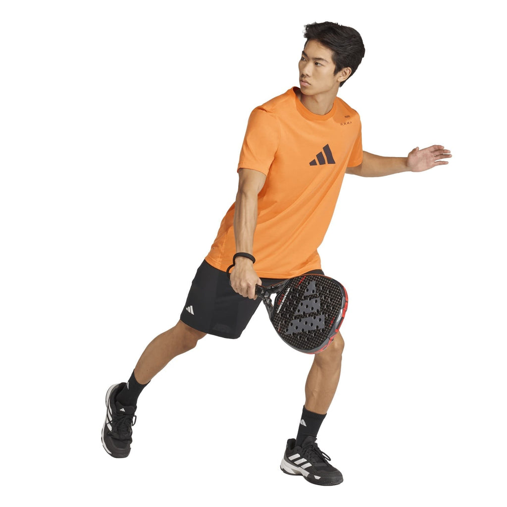 Camiseta Adidas M Padel Cat G T Naranja/Negro