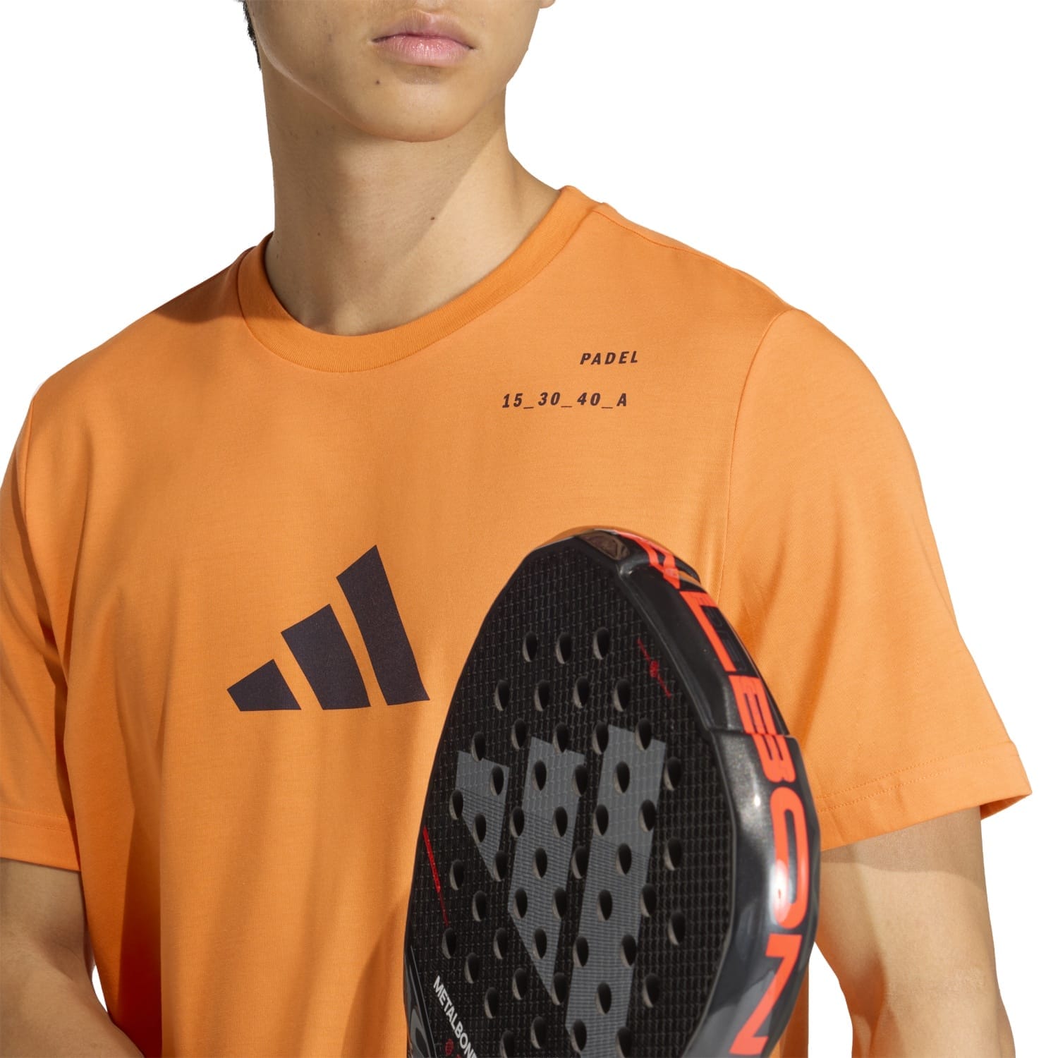 Camiseta Adidas M Padel Cat G T Naranja/Negro