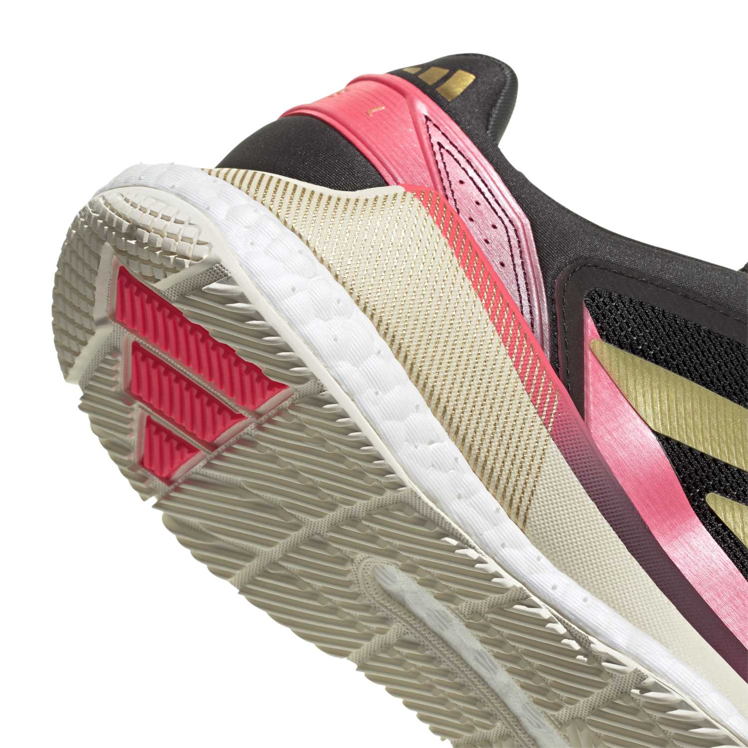 Zapatillas Adidas Crazyquick Boost Padel M Negro/Oro/Rosa 2026