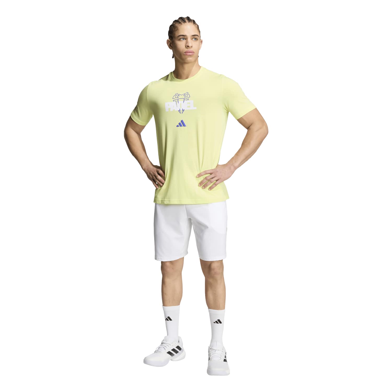 Camiseta Adidas Padel G T Amarillo/Azul 2026