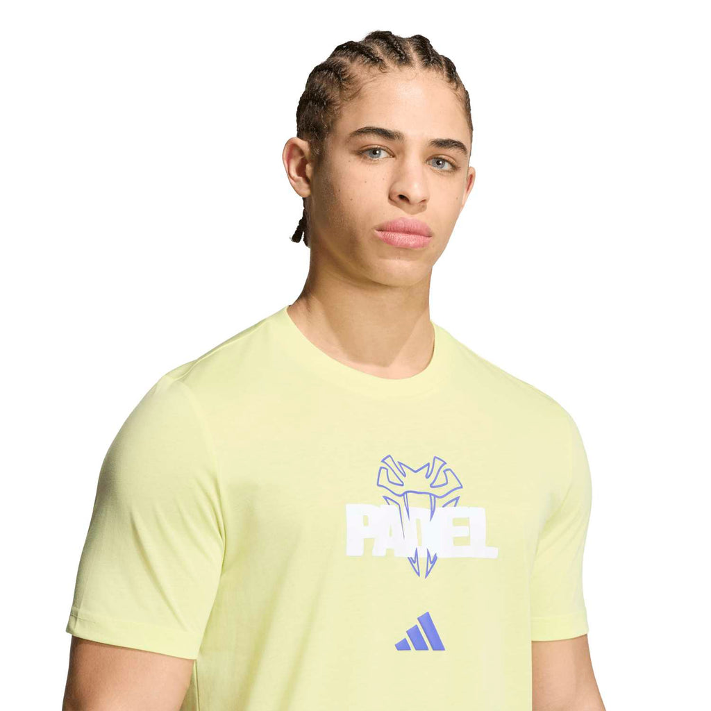 Camiseta Adidas Padel G T Amarillo/Azul 2026