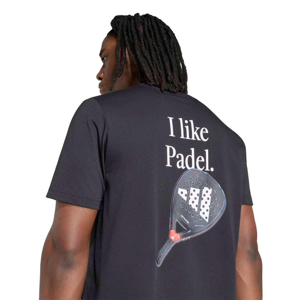 Camiseta Adidas M Padel Cat G T Negro/Blanco 2026