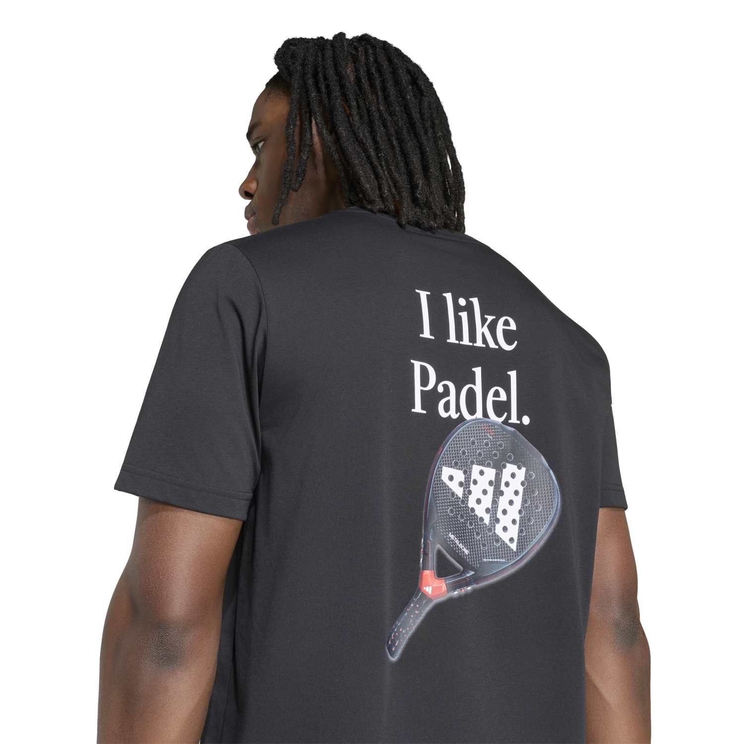 Camiseta Adidas M Padel Cat G T Negro/Blanco 2026